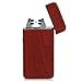 Kivors USB Rechargeable Flameless Electronic Dual Pulse Double Arc Cigarette Lighter (Wood Grain)
