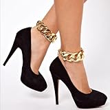 Generic 1Pc Chic Chunky Light Gold Silver Grey Ankle Chain Foot Barefoot Sandal Beach(gold)