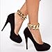 Generic 1Pc Chic Chunky Light Gold Silver Grey Ankle Chain Foot Barefoot Sandal Beach(gold)