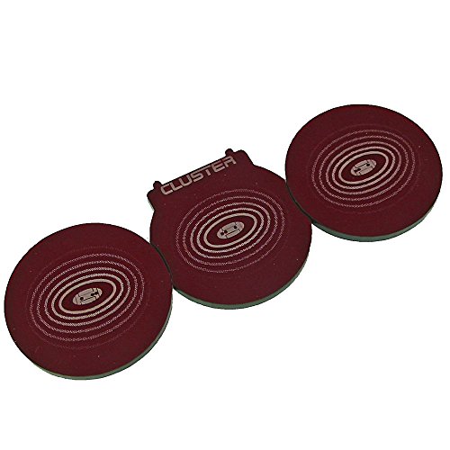 Space Fighter, Cluster Bomb Template Set, Translucent Red (3)