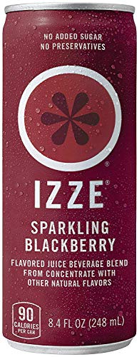 IZZE Sparkling Juice, Blackberry, 8.4 oz Cans, 4 Count