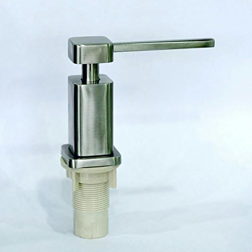 Farzelli Model SJY028P Stainless Steel 304 Soap Dispenser Counter Top with Plastic bottle. Satin finish pump, Large Capacity 13 OZ Bottle - Easy Installation.