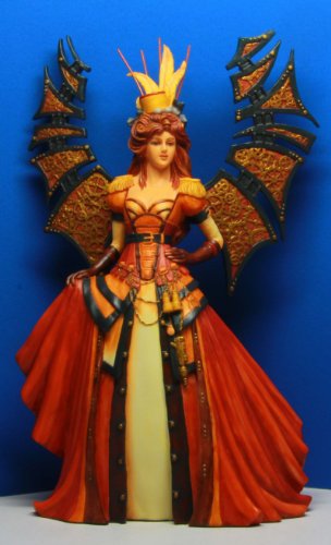 Steampunk Fashioned Winged Fairy Queen Statue