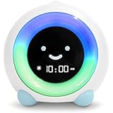 LittleHippo Mella Ready to Rise Children's Sleep Trainer, Alarm Clock, Night Light Sleep Sounds Machine (Arctic Blue)