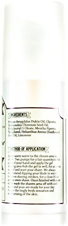 Shaving Gel by Urban Nomads Hand Crafted in Barcelona 3-in-1 Pre Shave Oil, Shave Gel, and Moisturizer All Natural 3.4oz