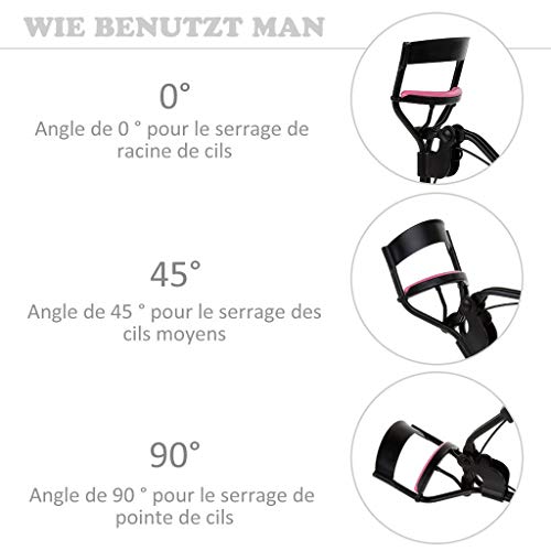 WONdere Eyelash Curler Professional Suits The Long Term Eyes Natural 5+1spare pads (A) - Thumbnail 2