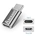 USB-C to Micro USB Adapter,USB Type C Adapter,iAlegant USB C Convert Connector 56k Resistor for 2016 MacBook Pro, Google Pixel/Pixel XL, HTC 10, LG G5, Nexus 5X/6P and More (4 Pack Silver)