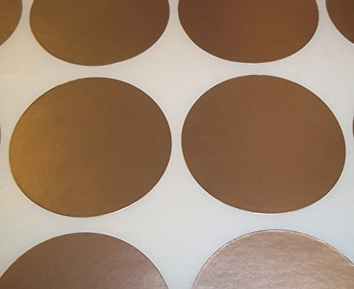 Audioprint Ltd. Pack of 100 Round Colour Code Dots Blank Price Stickers Sticky Labels Gold 45mm