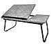 Folding Laptop Lap Desk – Wooden Work Table and Stand for Couch, Bed and Sofa Computer Use – Folding Legs, Adjustable Tilt – Use as Reading and Breakfast Tray – by Designstyles (Gray Felt)thumb 3
