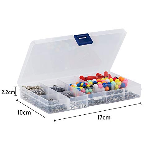 Alwonder Lot De 465 Bas De Ligne Pour Pêche En Mer Avec Pinces D’alimentation, Sertissages, Glissières à Glissière, Perles D’eau De Mer