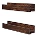 del Hutson Designs - Smuxe Stemware Wine Racks (Set of 2), USA Handmade, Pine Wood (5H x 24W x 6D, Dark Walnut)