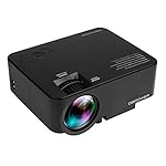 DBPOWER T20 1500 Lumens LCD Mini Projector, Multimedia Home Theater Video Projector Support 1080P HDMI USB SD Card VGA AV for Home Cinema TV Laptop Game iPhone Andriod Smartphone with Free HDMI Cable