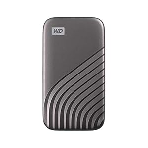 WD My Passport Portable SSD 500GB with NVMe Technology, USB-C, Read Speeds of up to 1050MB/s & Write Speeds of up to…