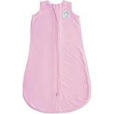 Dreamland Baby Lightweight Sleep Sack, Ultra-Soft Bamboo Viscose (Small) | 1.0 TOG Breathable Fabric, All Season, Gentle on Skin, Premium Baby Sleeping Bag w/ 2-Way Zipper, Mom-Owned US Business