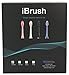 Electric Rechargeable iBrush (black) - Sonic Wave Electric Rechargeable Toothbrush with UV Sanitizer, 3 Extra Brush Heads and Built In Brushing Timer with Multiple Brush Settings