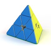 Moyu Weilong Pyraminx, Magnetic Pyraminx Speed Cube Visible Elasticity Adjustable Speed Cube Stickerless Triangle Cube