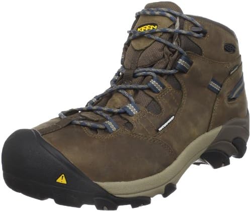 keen men's detroit mid waterproof steel toe work boots