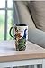 Cypress Home Boxed Ceramic Latte Travel Cup 17oz, Proud Peacocks