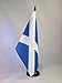 Scotland Table Flag 5'' x 8'' - Scottish Desk Flag 21 x 14 cm - Black plastic stick and base - AZ FLAG