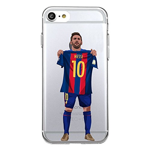 iPhone 7 PLUS / iPhone 8 PLUS Soccer Silicone Protective Transparent Thin Case (33)