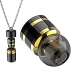 Mini Bluetooth Earbud BT V4.1 Invisible Bluetooth Headphone Single Wireless Car Headset Super Small Earpiece With Mic Metal Earphone (Black Gold)