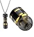 Mini Bluetooth Earbud BT V4.1 Invisible Bluetooth Headphone Single Wireless Car Headset Super Small Earpiece With Mic Metal Earphone (Black Gold)