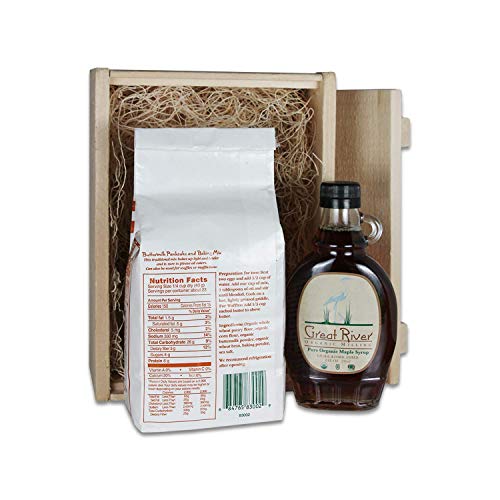 Great River Milling Buttermilk Pancake Mix & Maple Syrup Gift Box, 6.5 Pound - Thumbnail 2