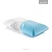 MALOUF Z Shoulder Zoned Dough Memory Foam Pillow - Gel Infused - Premium Tencel Cover - 5 Year U.S. Warranty - Mid Loft - Queen, Blue