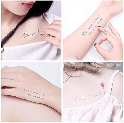 Amazon Yesallwas タトゥーシール 文字 英語 30枚セット かわいい 英