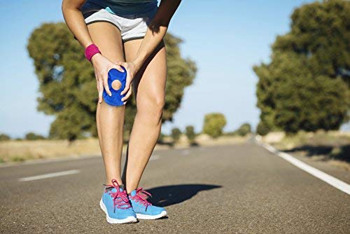 Knee Pack Heating Pads for Knee, Calf, Leg, Thigh, Elbow Pain - Hot and Cold Compression Ice Packs - Use for Injuries and Muscle Tension Relief, Cramps, Migraine, Neck and Shoulders - Put in Microwave