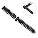 Dreamvasion 22mm Leather Bracelet Wrist Watch Band Strap for Lg G Watch W100, W110, Urbane W150 Smartwatch with 2 Pins Tool Screwdriver (Black)
