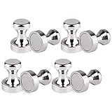 Metal Magnetic Push Pins, Makone 8pcs Assorted Strong Whiteboard Magnets Refrigerator Office Magnets Small Fridge Magnets with Handy Storage Container