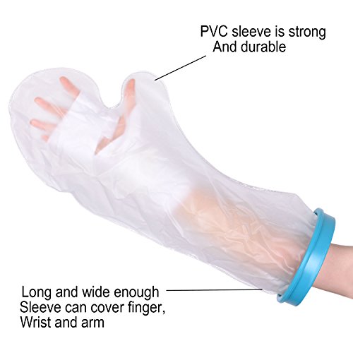 Cast Protector Arm Adult, Reusable Waterproof Bandage Protector for