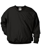 Badger Sportswear Men's V-Neck Windshirt, black, X-Large