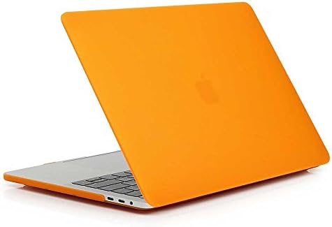 MacBook Pro 13 Case A1706 A1708, Rubberized Hard Case Shell Cover for Apple Macbook Pro 13 inch (2016 Release) with/without Touch Bar (Orange)