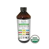 Alive Herbal Black Seed Oil - Nigella Sativa - Virgin 100% Raw Organic Cold Pressed, Unfiltered, Vegan & Non-GMO, No Preservatives & Artificial Color- BPA Free Food Grade Plastic Bottle- 16 OZ.