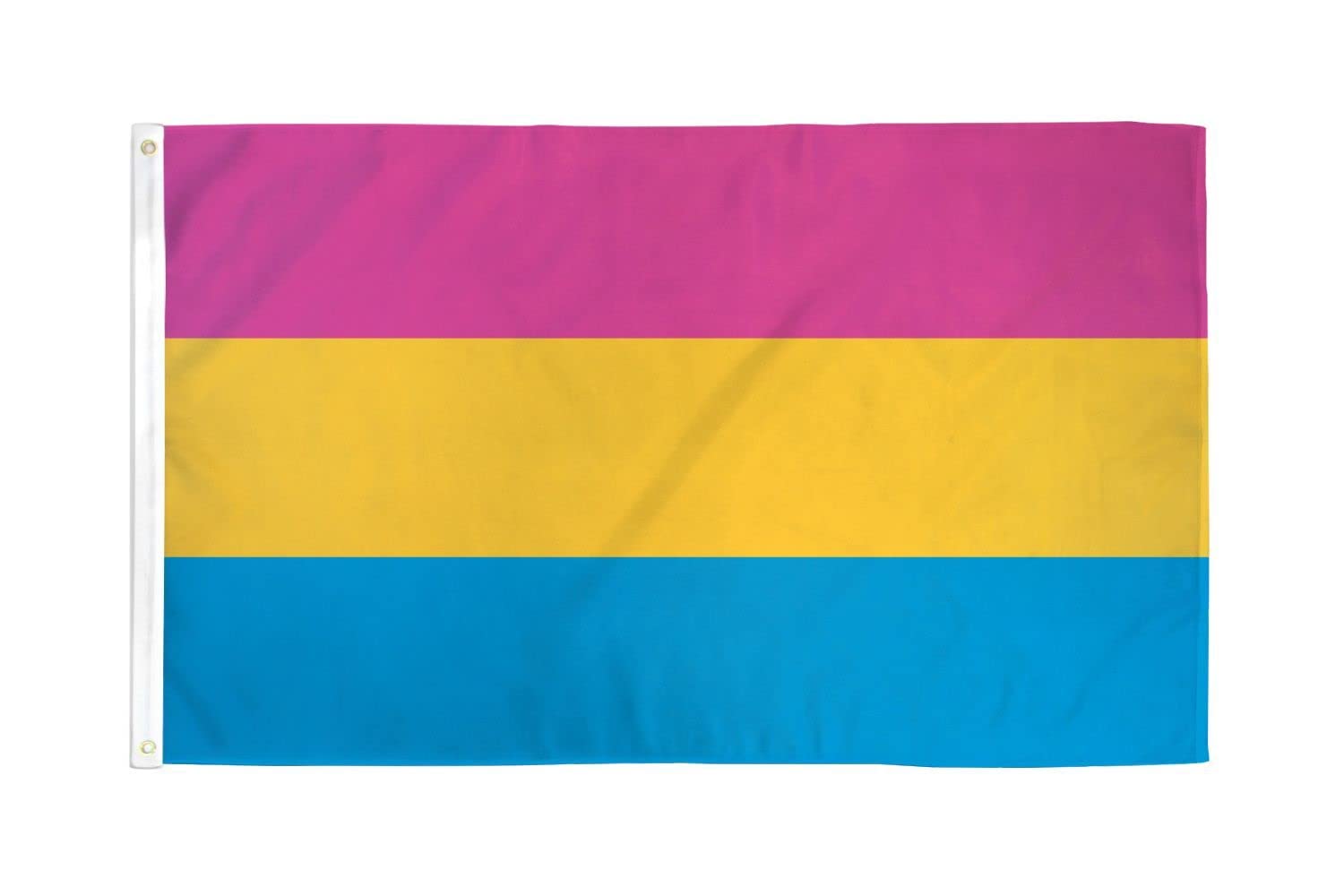AZ FLAG - Pansexual Flag - 2x3 Ft - 100D Polyester Pansexuality Banner with Two Metal Grommets - Fade Resistant - Vivid Colors - 2' x 3' Feet - 90x60 Cm