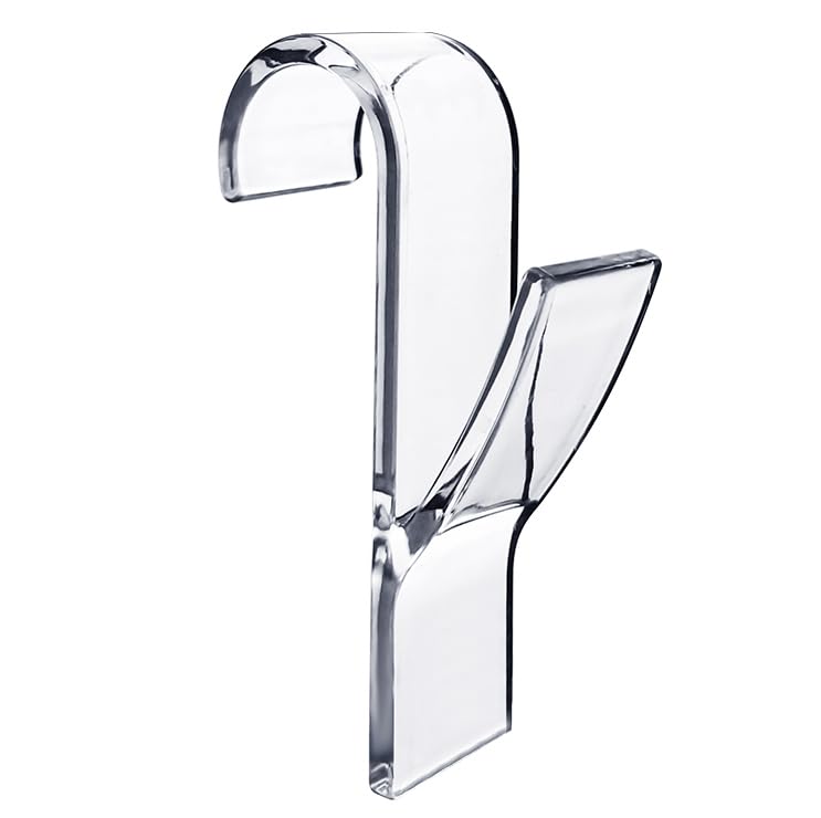 Annyswit 10 Pcs Transparent Round Radiator Hooks, Movable Over Radiator Towel Rail Hooks, Radiator Towel Rail Hanger Hook, All Standard 2.5cm Radiators
