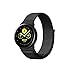 LittleForest 20mm Nylon Bands Compatible for Samsung Galaxy Watch Active/Samsung Galaxy Watch 42mm Band， Nylon Sport Replacement Strap Bands with Adjustable Closure- Black