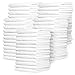 Zeppoli Wash Cloth Towels by Royal, 60-Pack, 100% Natural Cotton, 12 x 12, Soft and Absorbent, Machine Washable, White (60-Pack)