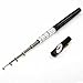 Freehawk Mini Carbon Fiber Telescopic Pen Fishing Rod Pocket Pen Fishing Pole Pocket Travel Fishing Rod Sea Fishing Rods + 2000 Aluminum Spinning Fishing Reel + Fishing Line (Black)