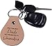 Only the Best Dads Get Promoted to Grandpa Leather Key Chain - Great Gift for Father's Day, Birthday, or for Dad, Grandpa, Grandfather, Papa, Husband