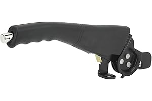 QIILU Hand Brake Parking Handbrake Lever Parking Brake Handle Handbrake Lever Rubber Wrapping Ergonomic Anti Slip Gear for Go Karts ATVs Farmer Cars