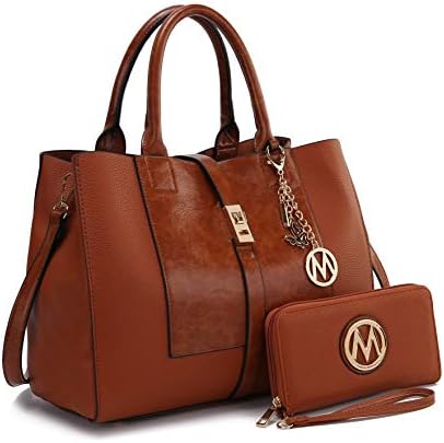 MKF Collection Designer Tote Bag for Women, Vegan Leather a Color