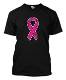 Distressed Pink Ribbon - Breast Cancer Awareness Men's T-shirt