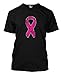 Distressed Pink Ribbon - Breast Cancer Awareness Men's T-shirt