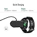 MoKo Charger Clip Compatible with Forerunner 35, USB Data Sync Charge Cradle Dock Charger Clip Charging Cable for Forerunner 35/230 / 235XT / 630 / 735XT / Approach S20 Smart Watch, Black