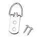 eBoot 50 Pieces Hanging D Ring Picture Frame Hangers Double Hole with Screws