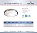 LB72114 LED Flush Mount Ceiling Lighting, Antique Brushed Nickel, 12-Inch 3000K Warm White, 1050 Lumens, Energy Star Dimmabel