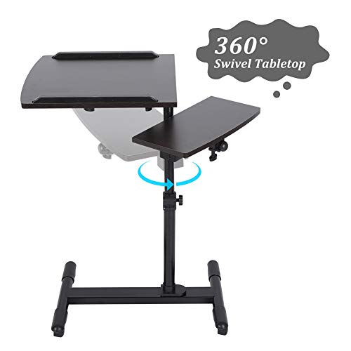 4 Adjustable+Overbed+Portable+Notebook+Hospital